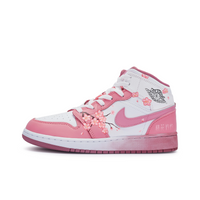 Custom Air Jordan 1 White Pink Peach Blossom
