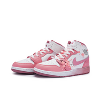 Custom Air Jordan 1 White Pink Peach Blossom