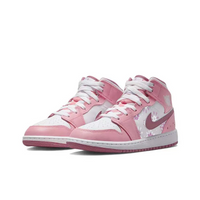 Custom Air Jordan 1 Pink White Snowflakes