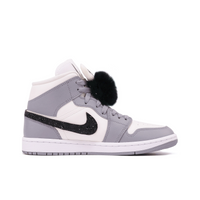 Custom Air Jordan 1 Purple Black White Rabbit