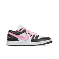 Custom Air Jordan 1 Black White Pink Low