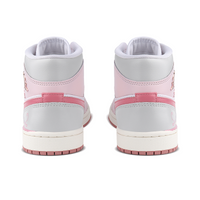Custom Air Jordan 1 Pink White Grey