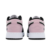 Custom Air Jordan 1 Pink White Black Love Heart Low
