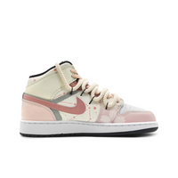 Custom Air Jordan 1 Pink Beige With Peach Blossom