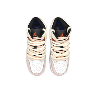 Custom Air Jordan 1 Pink Beige With Peach Blossom