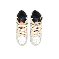 Custom Air Jordan 1 Beige With Pink Peach Blossoms