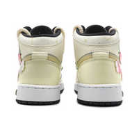 Custom Air Jordan 1 Beige With Pink Peach Blossoms