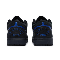 Custom Air Jordan 1 Black Dark Blue Low