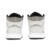 Custom Air Jordan 1 White Light Grey Snake Pattern