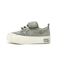 Custom Sneaker Grey-green Stars
