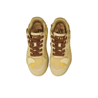 Custom Sneaker Yellow Stars And Ginkgo Leaves