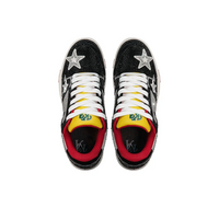 Custom Sneaker Black White Stars Diamond Stickers Full Body