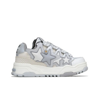 Custom Sneaker Stars Sliver-grey With Little Daisies