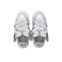 Custom Sneaker Stars Sliver-grey With Little Daisies