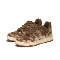 Custom Sneaker Stars Brown Plush Shoelaces