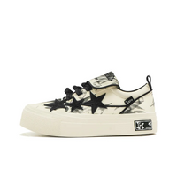Custom Sneaker Off White Black Stars