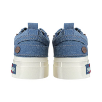 Custom Sneaker Stars Blue Denim Fabric