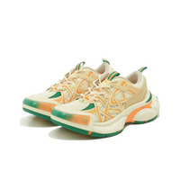 Custom Sneaker Beige Orange Green