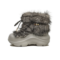Custom Sneaker Gray Brown Snow Boots