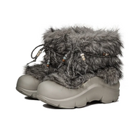 Custom Sneaker Gray Brown Snow Boots