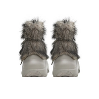 Custom Sneaker Gray Brown Snow Boots