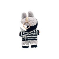 Pop Mart Blind Box Custom Black White Plaid Clothes