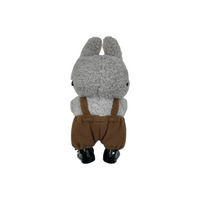 Pop Mart Blind Box Custom Grey Bunny Chocolate Cookie Overalls