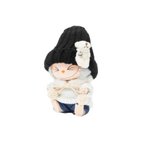 Pop Mart Blind Box Custom Black White Knitted Suit