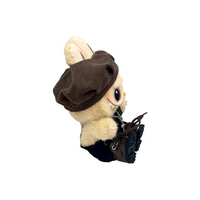 Pop Mart Blind Box Custom Brown Beret Black Overalls