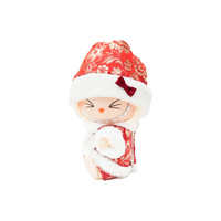 Pop Mart Blind Box Custom Red White Hat And Cotton Jacket