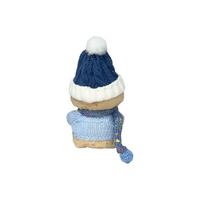 Custom Labubu Blue Beanie And Sweater