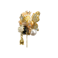 Custom Labubu With Various Golden Decorations