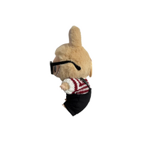 Custom Labubu Red White Sweater And Black Overalls