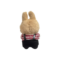 Custom Labubu Red White Sweater And Black Overalls