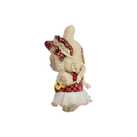 Custom Labubu Red Plaid Headscarf And Dress