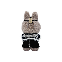 Custom Labubu Black White Knitted Suit