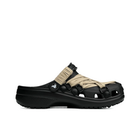 Custom Crocs Black With Khaki Laces