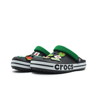 Custom Crocs Black With Green Shoelaces Money Theme