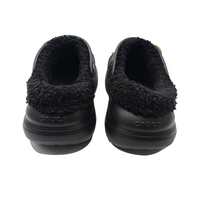 Custom Crocs Black Plush With Khaki Cat Cartoon Decoration