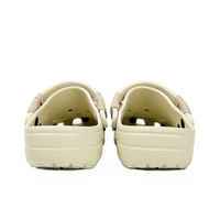 Custom Crocs Beige With Khaki Shoelaces