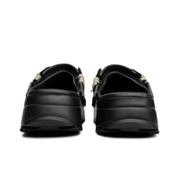 Custom Crocs Black Khaki Shoelace Braiding