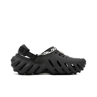 Custom Crocs Black Silver Red Silver Flame Chain