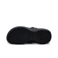 Custom Crocs Black Shoes Shoelaces Wrapped With Black White Decorations
