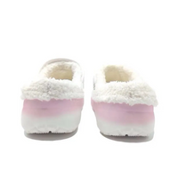 Custom Crocs Pink White Plush Cartoon Decorations