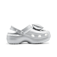 Custom Crocs Silver Butterflies Theme Decor