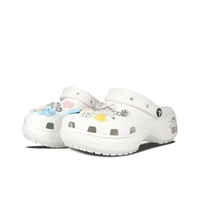 Custom Crocs White Stars Cartoon Decorations