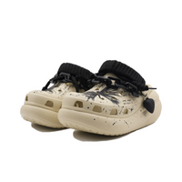 Custom Crocs Beige Black Butterflies