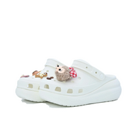 Custom Crocs White With Cartoon Bear Accessories