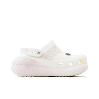 Custom Crocs White Pink Gradient Lace