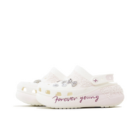 Custom Crocs White Pink Gradient Lace